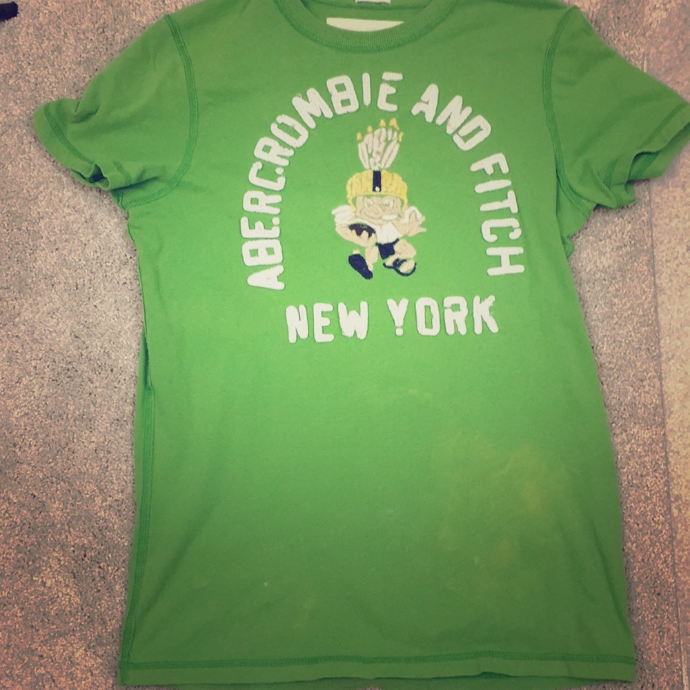 Abercrombie And Fitch Green New York Shirt